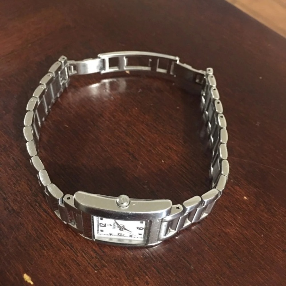 Bulova Silver Stainless Steel Ladies Watch